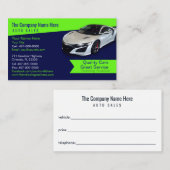Auto Dealership-Auto Sales Associate Visitekaartje (Voorkant / Achterkant)