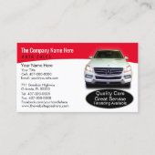 Auto Dealership-Auto Sales Associate Visitekaartje (Voorkant)