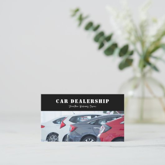 Auto Dealership-Auto Sales Associate Visitekaartje (Staand voorkant)