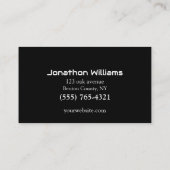 Auto Dealership-Auto Sales Associate Visitekaartje (Achterkant)