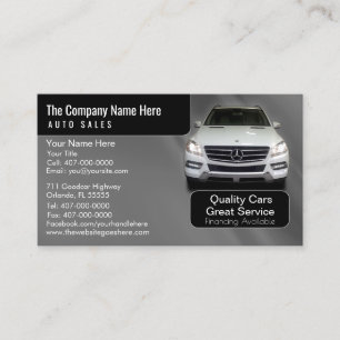 Auto Dealership-Auto Sales Associate Visitekaartje