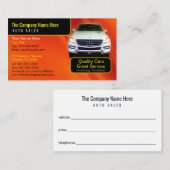 Auto Dealership-Auto Sales Associate Visitekaartje (Voorkant / Achterkant)