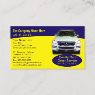 Auto Dealership-Auto Sales Associate Visitekaartje