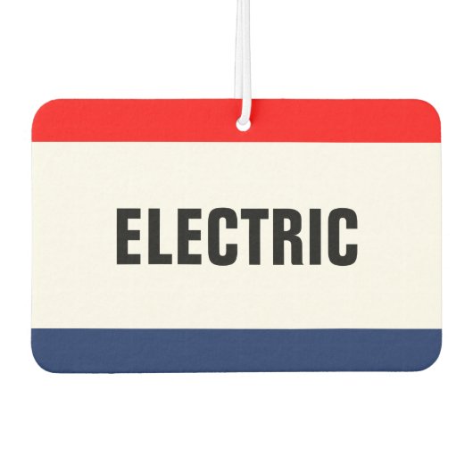 Auto Dealership Electric Promotion Luchtverfrisser (Voorkant)