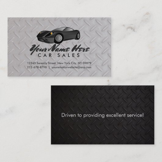 Auto Dealership Visitekaartjes (Voorkant / Achterkant)