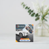 Auto Detail Auto Reparatie Auto Huren Auto Vierkante Visitekaartje (Staand voorkant)