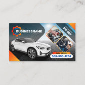 Auto Detail Auto Reparatie Auto Huren Auto Visitekaartje (Voorkant)