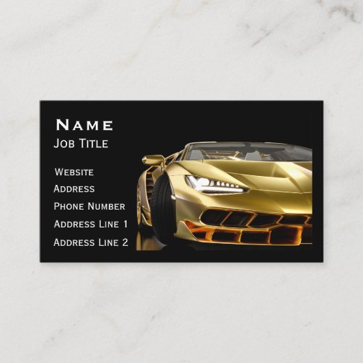 Auto Detail Auto Wash Service QR Code Business Visitekaartje (Voorkant)