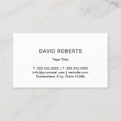 Auto Detail Professionele Auto Wassen & Lube Blauw Visitekaartje (Achterkant)