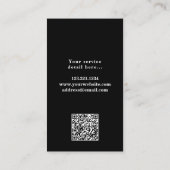 Auto Detail Professionele Automobiel QR Code Visitekaartje (Achterkant)