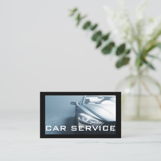 Auto Detail Schoonmaken Wash Service QR-code Visitekaartje (Staand voorkant)