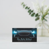 Auto Detail Schoonmakende Dienst QR Code Visitekaartje (Staand voorkant)