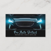 Auto Detail Schoonmakende Dienst QR Code Visitekaartje (Voorkant)