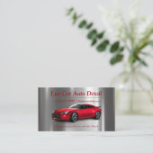 Auto Detail Wash Service Visitekaartje (Staand voorkant)