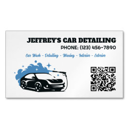 Auto Detailer Aangepaste QR Magnetisch Visitekaartje