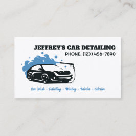 Auto Detailer Aangepaste QR Visitekaartje