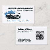 Auto Detailer Aangepaste QR Visitekaartje (Voorkant / Achterkant)