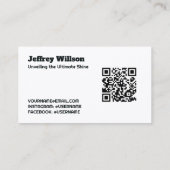 Auto Detailer Aangepaste QR Visitekaartje (Achterkant)