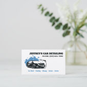 Auto Detailer Aangepaste QR Visitekaartje (Staand voorkant)