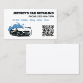 Auto Detailer Aangepaste QR Visitekaartje (Voorkant / Achterkant)