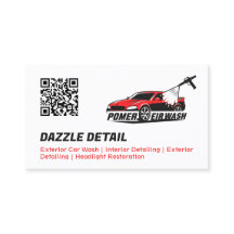 Auto Detailer Custom Logo Zwart & Rood