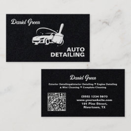 Auto Detailer Custom QR Premium Visitekaartje