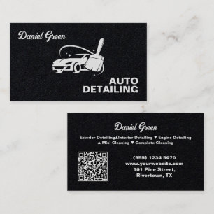 Auto Detailer Custom QR Premium Visitekaartje