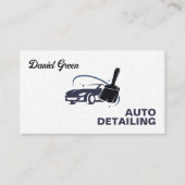 Auto Detailer Custom QR Premium Visitekaartje (Voorkant)