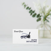 Auto Detailer Custom QR Premium Visitekaartje (Staand voorkant)