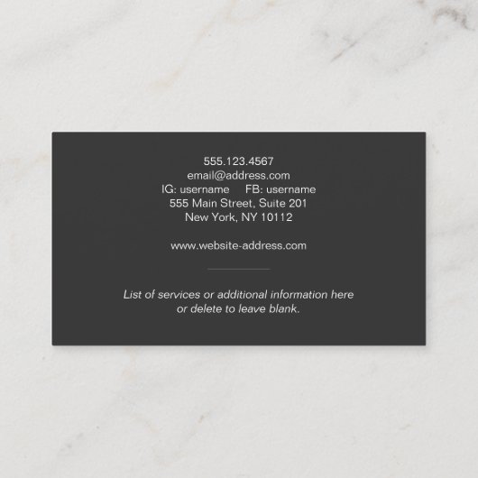 Auto Detailer Goud Gelicentieerd Bord Detailing Visitekaartje (Achterkant)