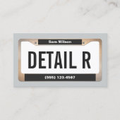 Auto Detailer Goud Gelicentieerd Bord Detailing Visitekaartje (Voorkant)