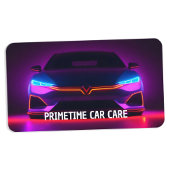 🏎️ Auto Detailer Neon Visitekaartje