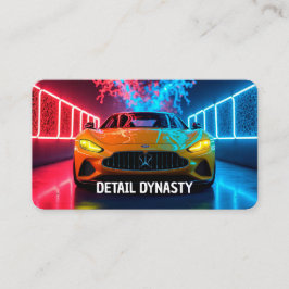 🚗 Auto Detailer Neon Visitekaartje
