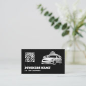 Auto Detailer Zwart Visitekaartje (Staand voorkant)