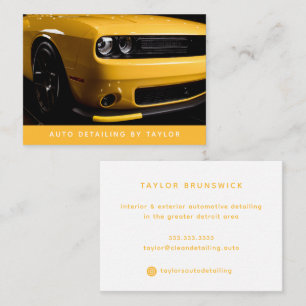 Auto Detailering Auto Wassen Verf Shop Reparatie Visitekaartje