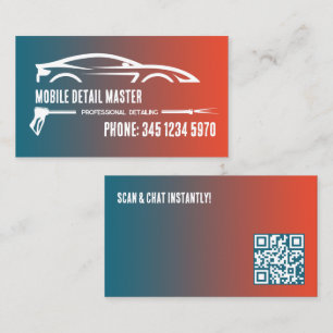 Auto Detailing Aangepaste Klik om QR te chatten Visitekaartje