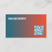 Auto Detailing Aangepaste Klik om QR te chatten Visitekaartje (Achterkant)