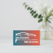 Auto Detailing Aangepaste Klik om QR te chatten Visitekaartje (Staand voorkant)