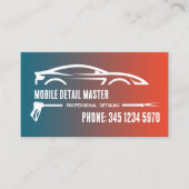Auto Detailing Aangepaste Klik om QR te chatten Visitekaartje (Voorkant)