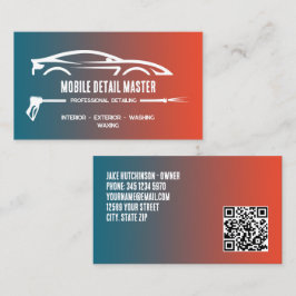 Auto Detailing Aangepaste QR Visitekaartje