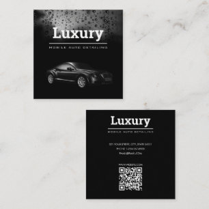 Auto Detailing Auto Reinigen Reparatie Wash Automo Vierkante Visitekaartje