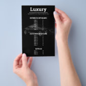 Auto Detailing Auto Reinigen Reparatie Waslijst Flyer (Hand)