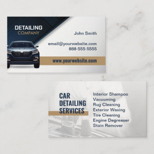 Auto Detailing Auto Reiniging Services Visitekaartje