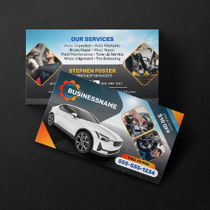 Auto Detailing Auto Reparatie Autoverhuur Auto Visitekaartje