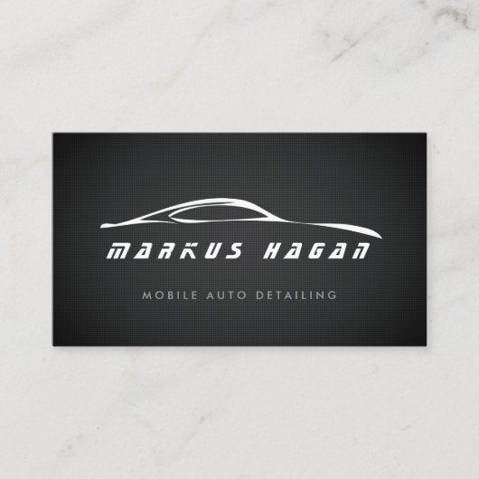 AUTO DETAILING, AUTO REPARATIE VISITEKAARTJE (Voorkant)