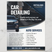 Auto Detailing Auto Schoonmaak Service Flyer Sjabl (Voorkant)