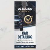 Auto Detailing Auto Schoonmaak Services prijslijst Menu (Voorkant)