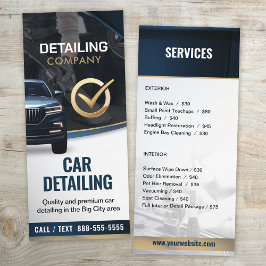 Auto Detailing Auto Schoonmaak Services prijslijst Menu