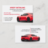 Auto Detailing Auto Visitekaartje (Voorkant / Achterkant)