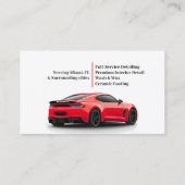 Auto Detailing Auto Visitekaartje (Achterkant)